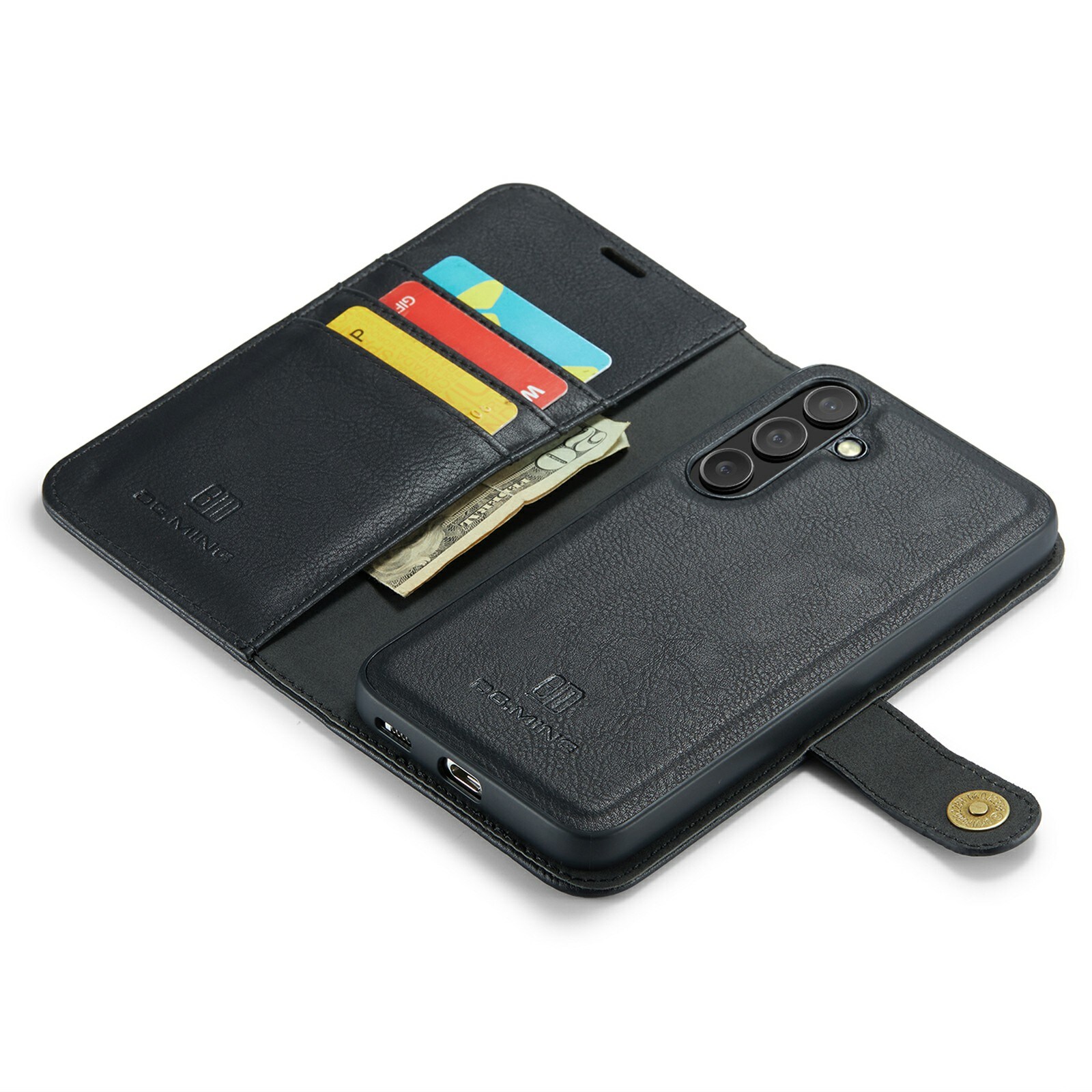 Samsung Galaxy S25 FE Pungetui med aftageligt cover, Black