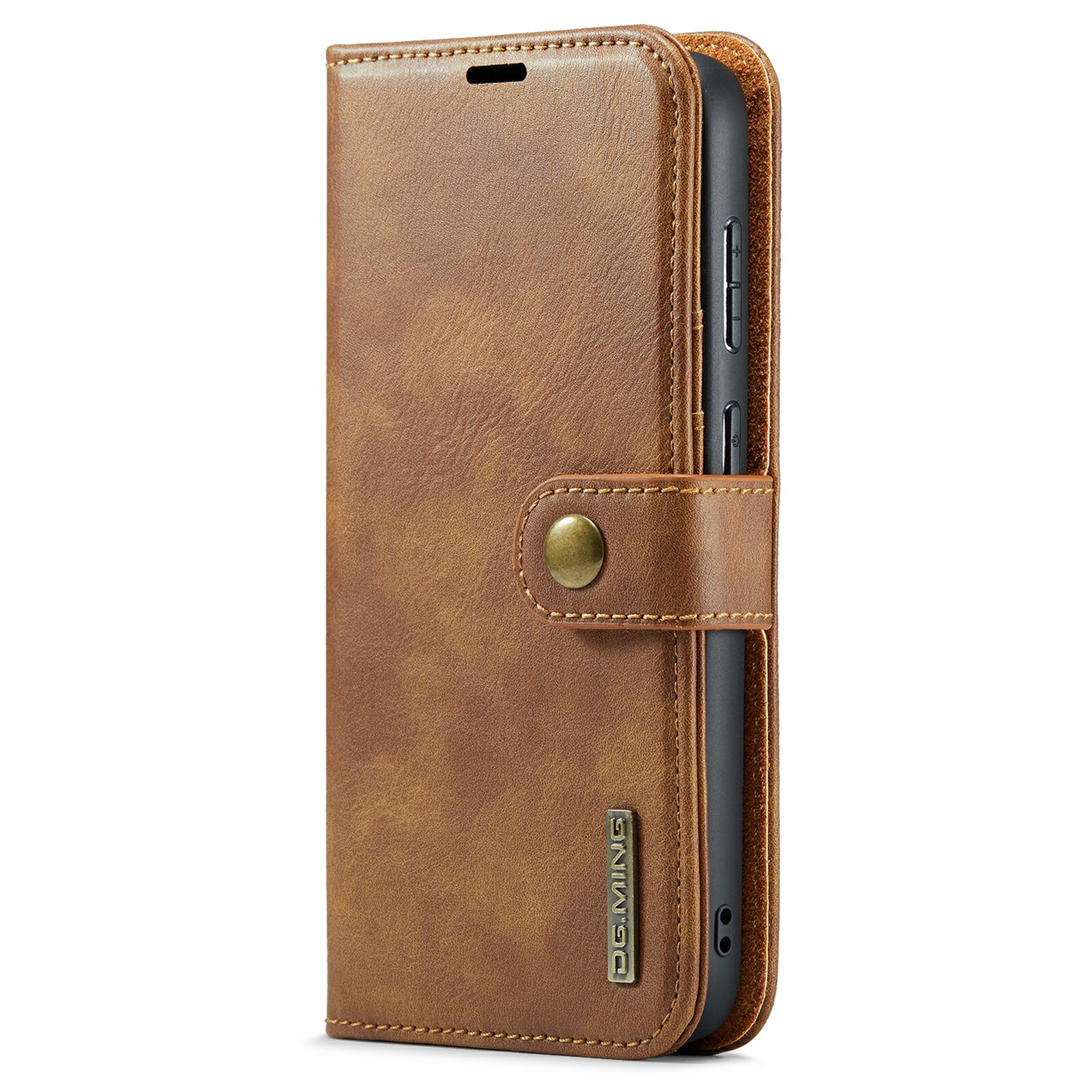 Samsung Galaxy S25 FE Pungetui med aftageligt cover, Cognac