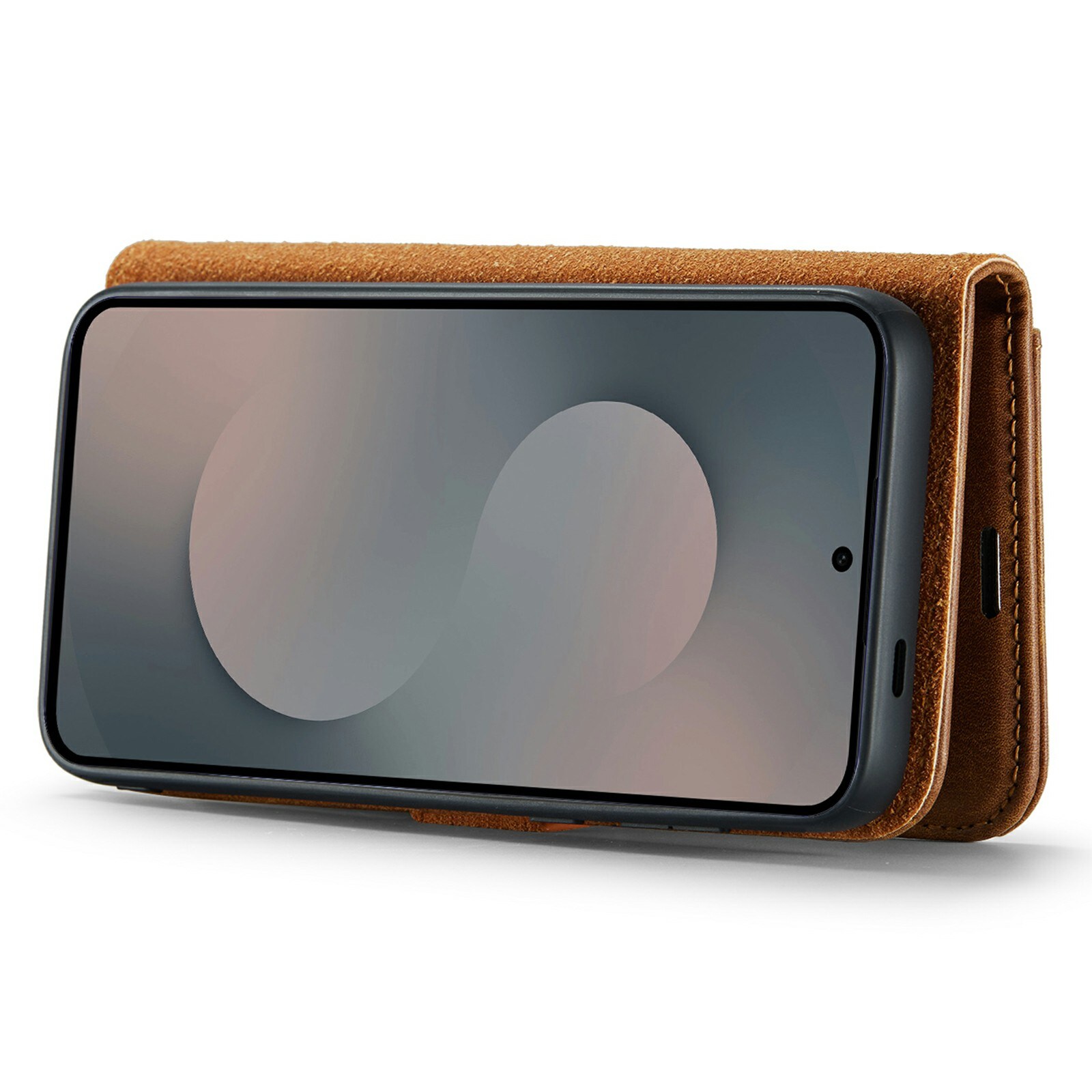Samsung Galaxy S25 FE Pungetui med aftageligt cover, Cognac