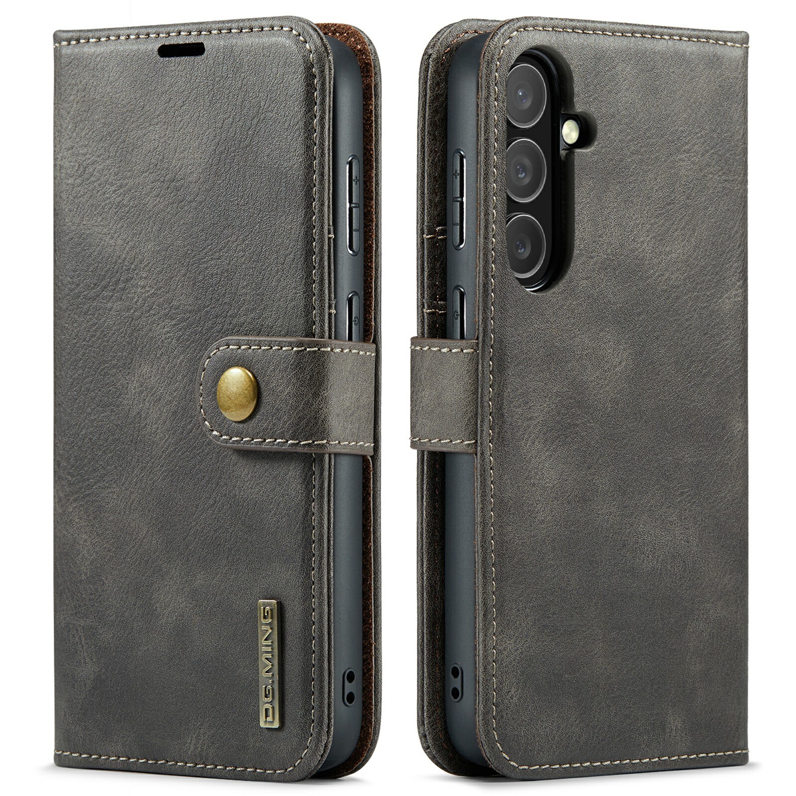 Samsung Galaxy S25 FE Pungetui med aftageligt cover, Brown