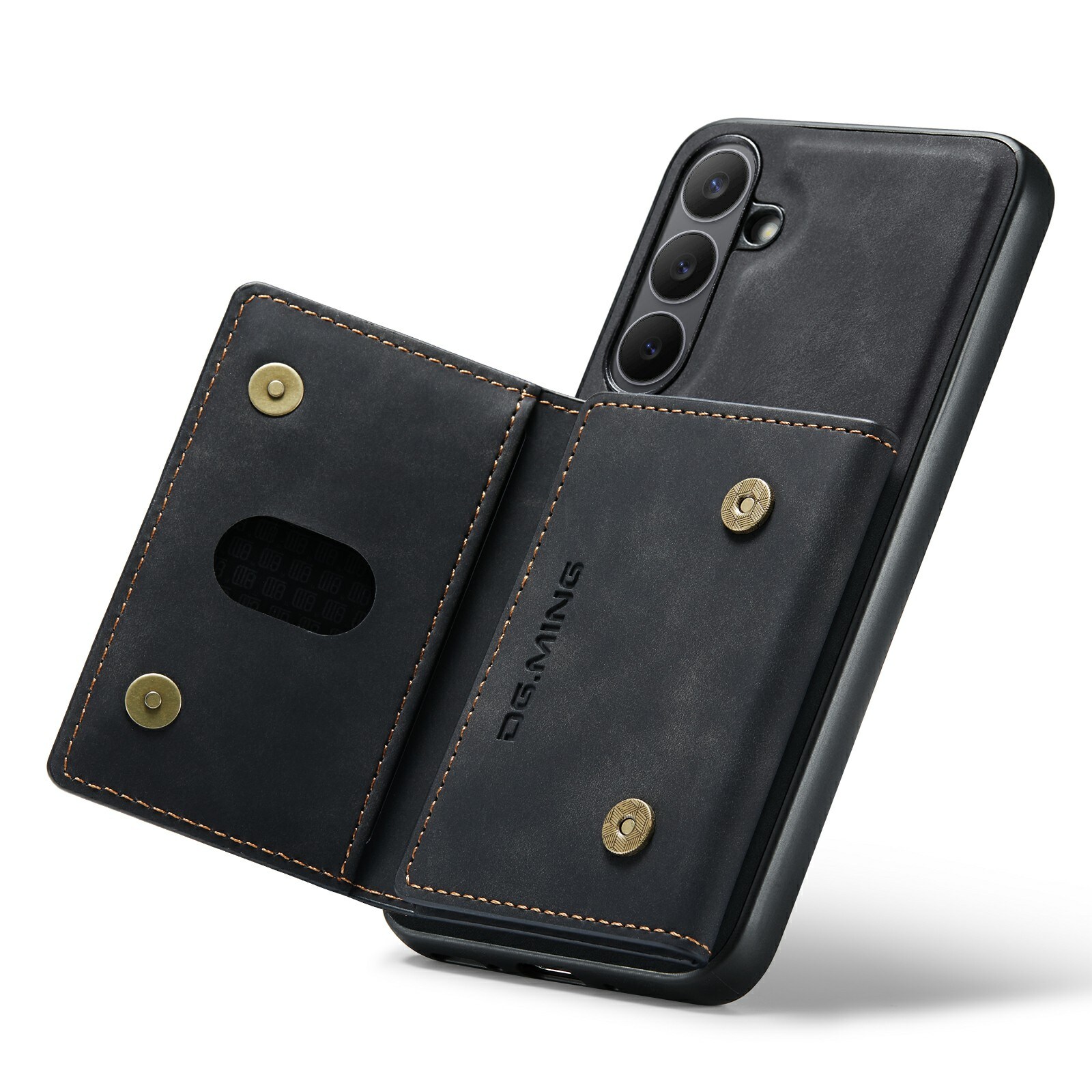 Samsung Galaxy S25 FE Cover med aftagelig pung, Sort