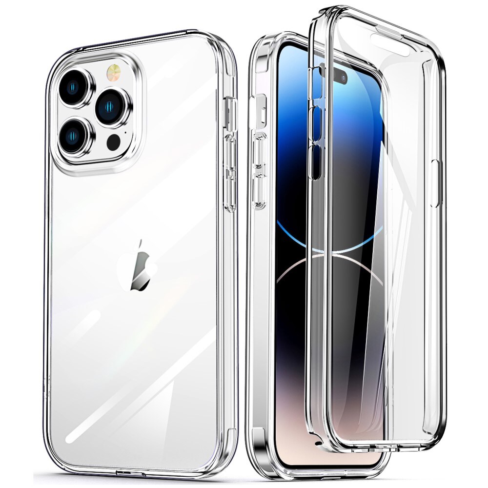 iPhone 14 Pro Mobilcover Full Protection, Gennemsigtig