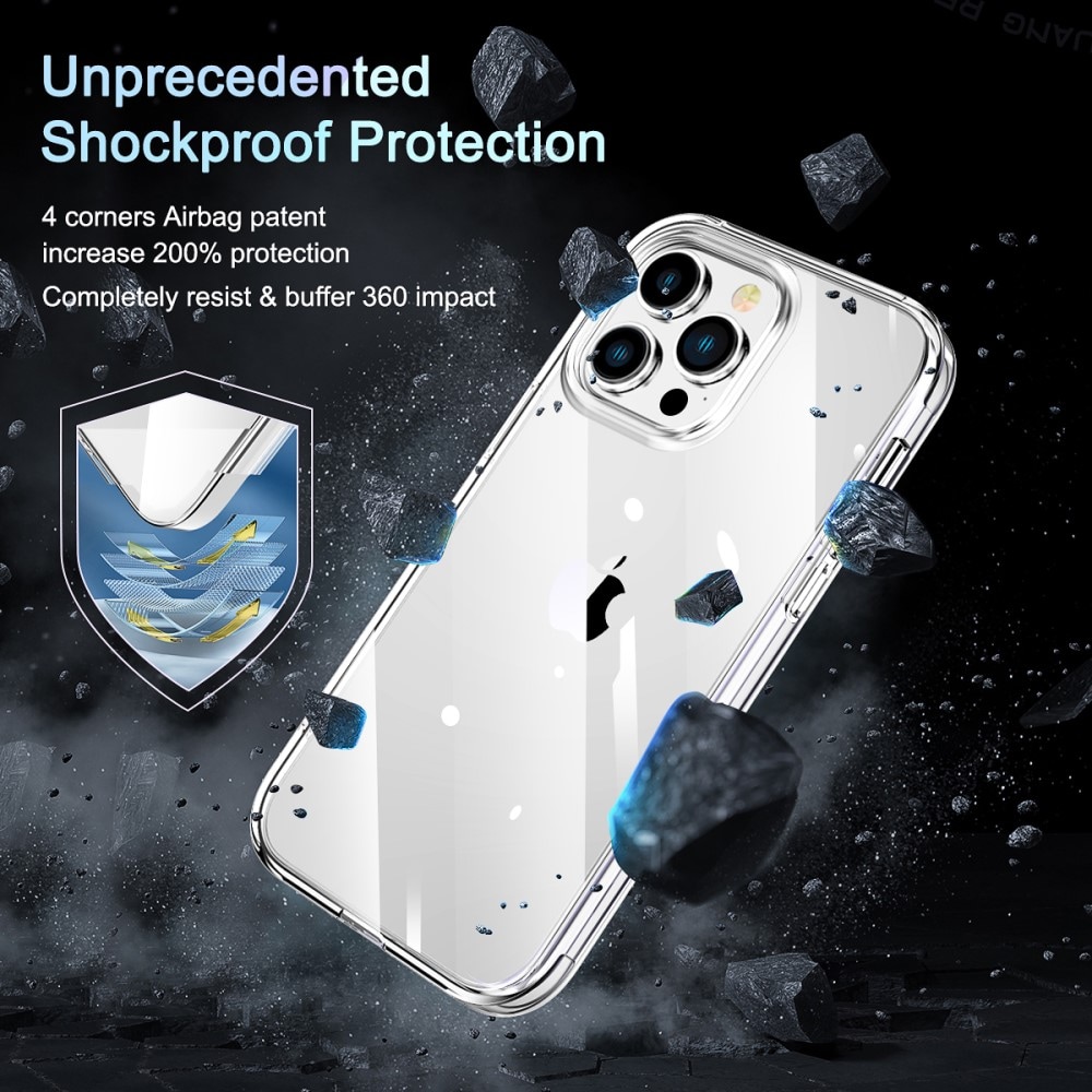 iPhone 14 Pro Max Mobilcover Full Protection, Gennemsigtig