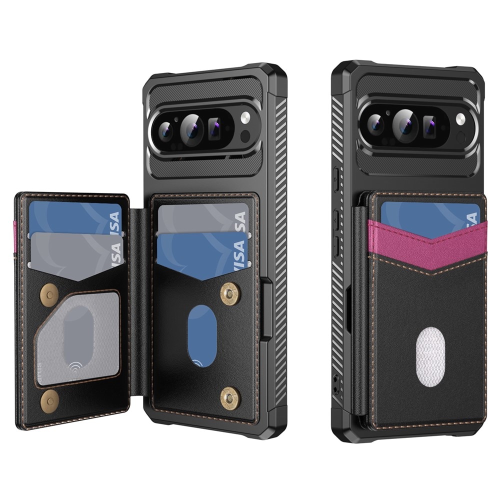 Google Pixel 10 Pro Mobilcover med RFID-Pung, Sort