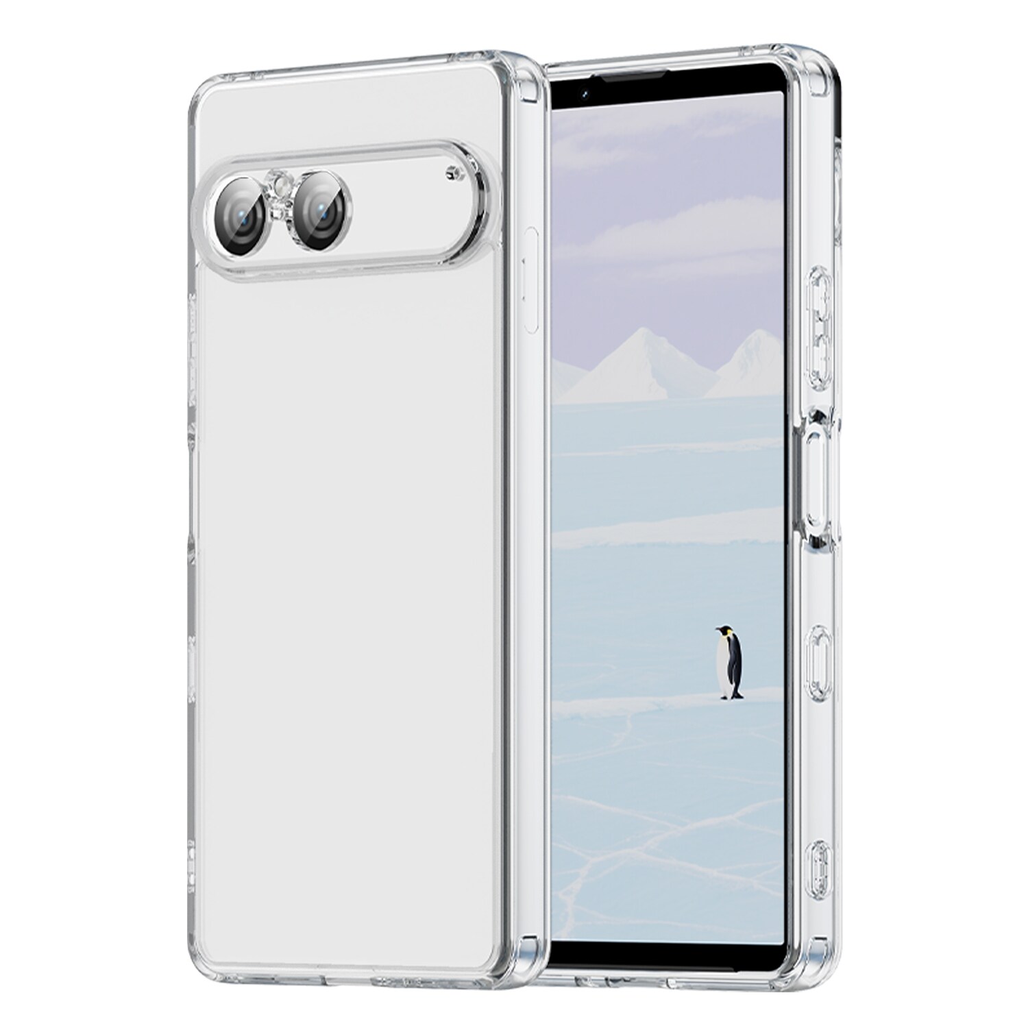 Sony Xperia 10 VII Crystal Hybrid-cover, Gennemsigtig