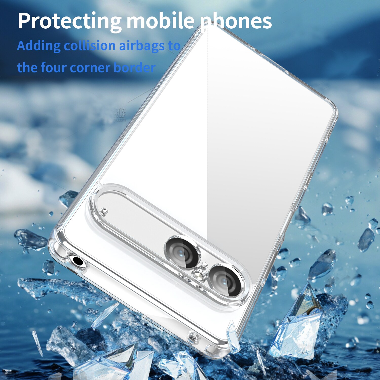 Sony Xperia 10 VII Crystal Hybrid-cover, Gennemsigtig