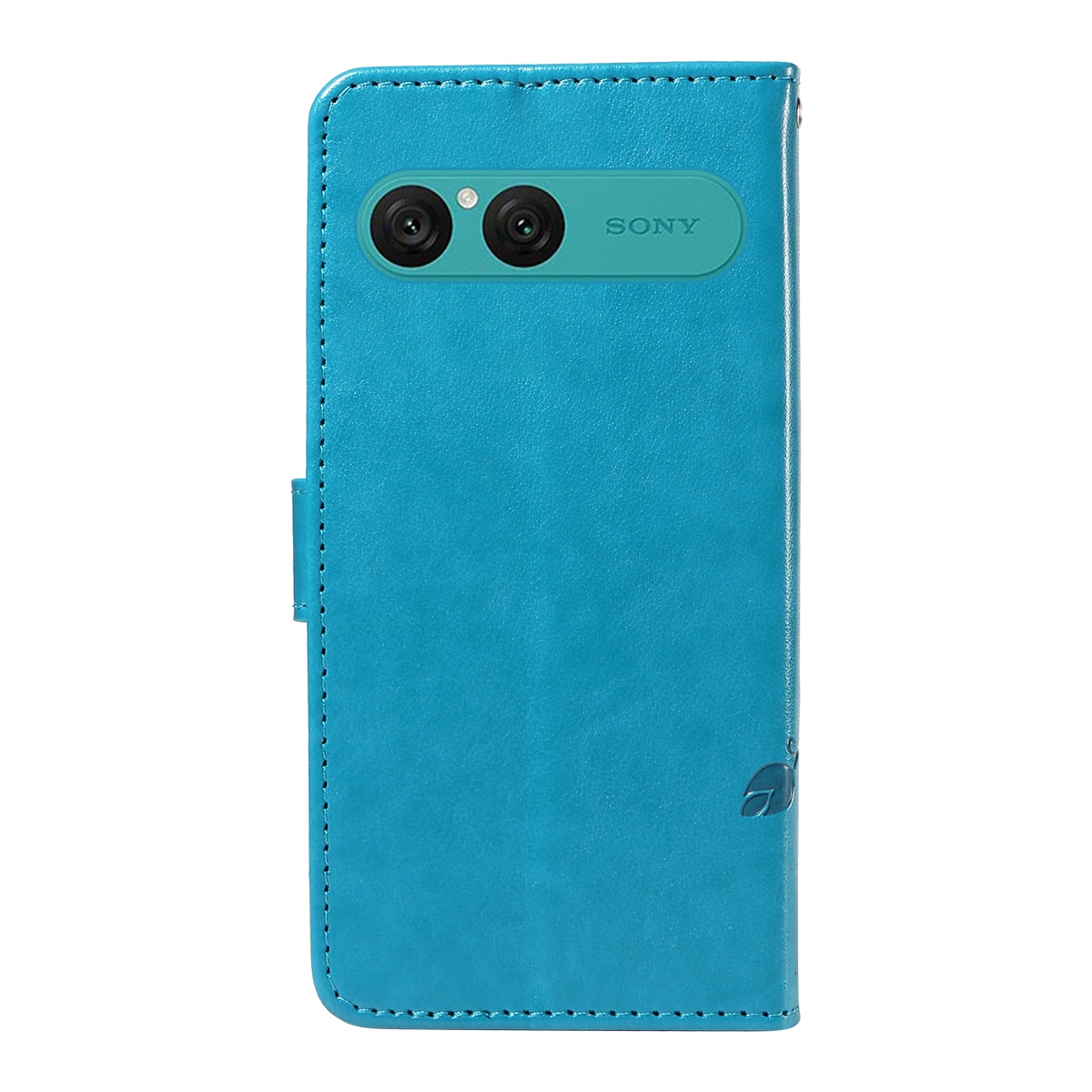 Sony Xperia 10 VII Mobiletui med sommerfugle, Blå