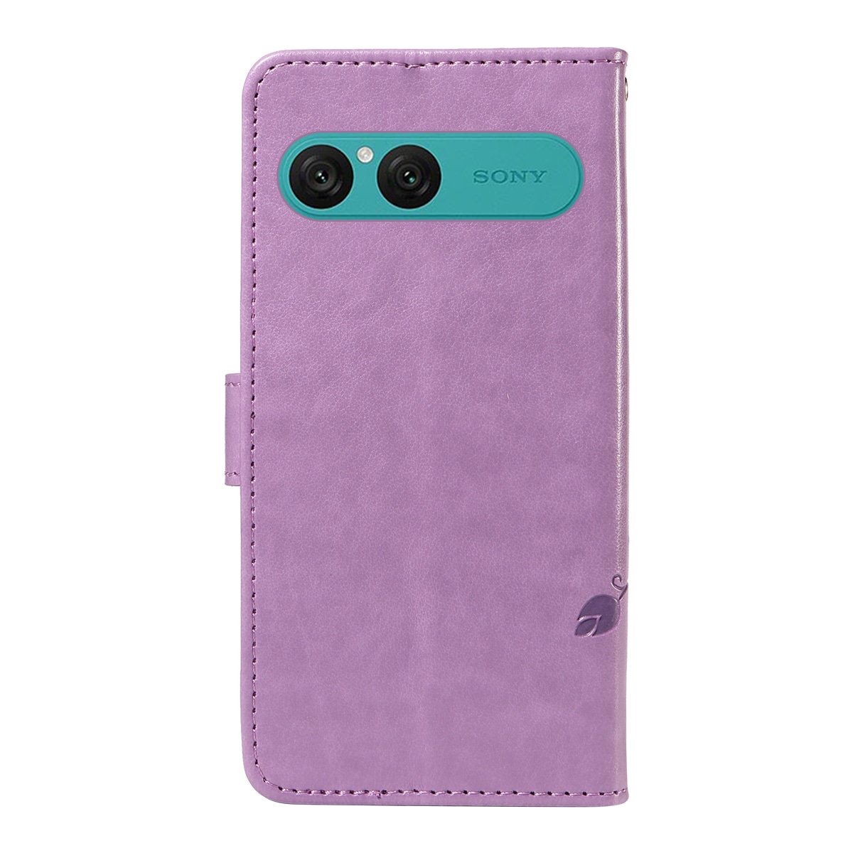 Sony Xperia 10 VII Mobiletui med sommerfugle, Lilla