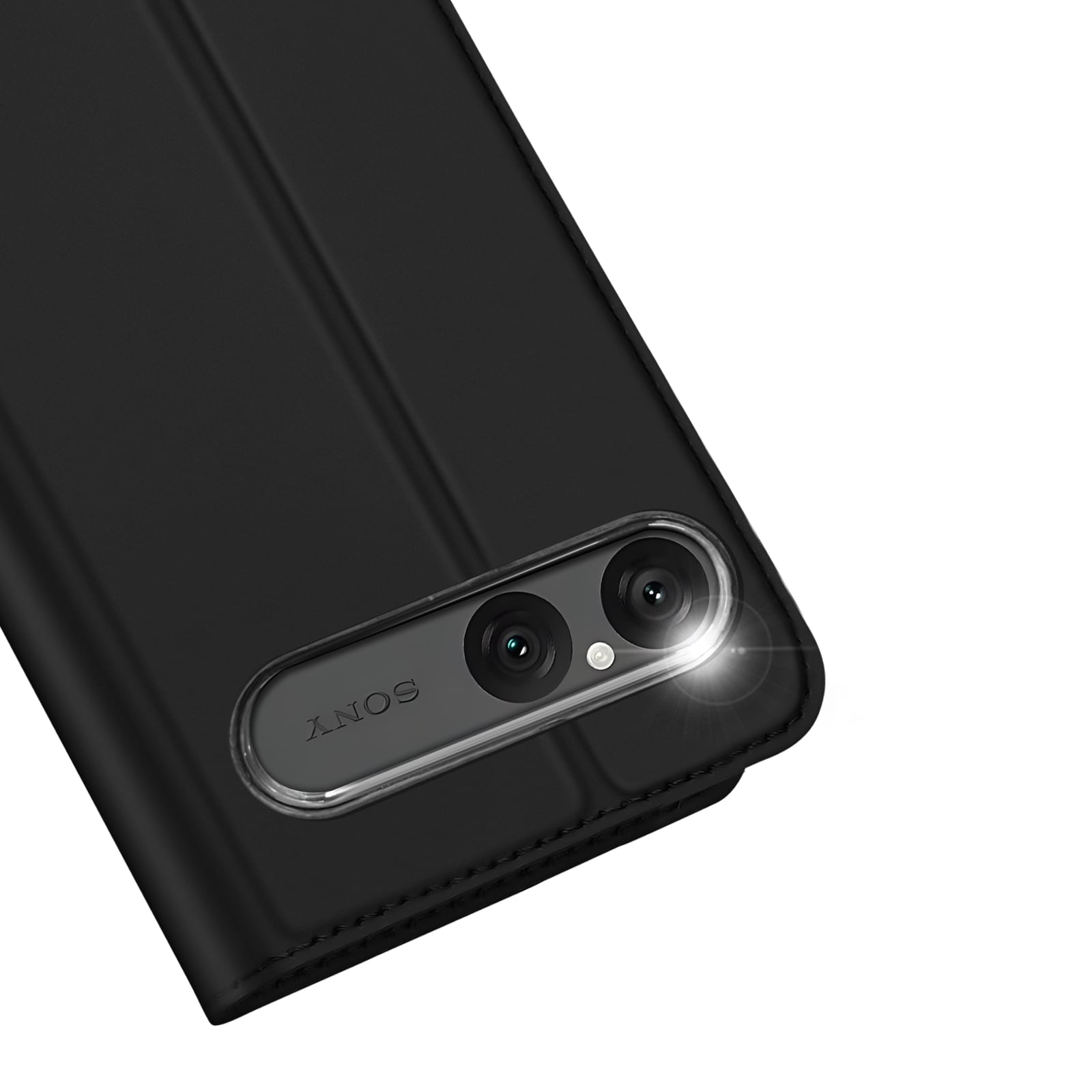 Sony Xperia 10 VII Slankt mobiletui, Sort