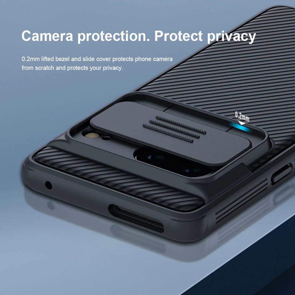 Google Pixel 7 Cover med kamerabeskyttelse - CamShield, Sort