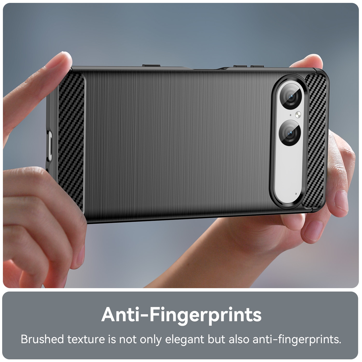 Sony Xperia 10 VII TPU-cover Brushed, Sort