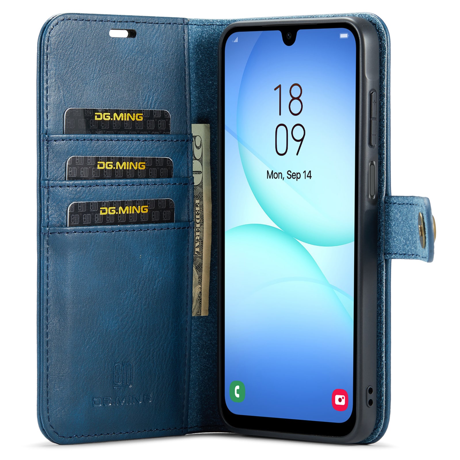 Samsung Galaxy A17 Pungetui med aftageligt cover, Blue