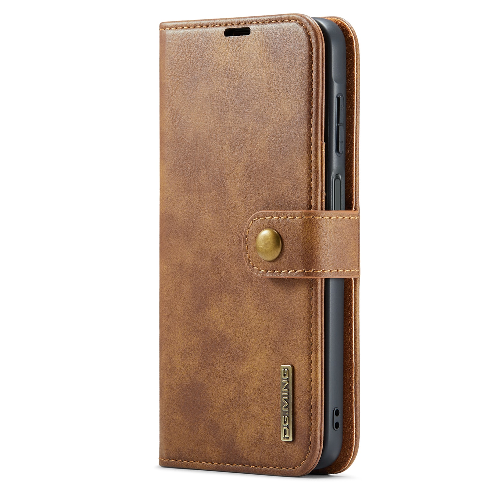 Samsung Galaxy A17 Pungetui med aftageligt cover, Cognac