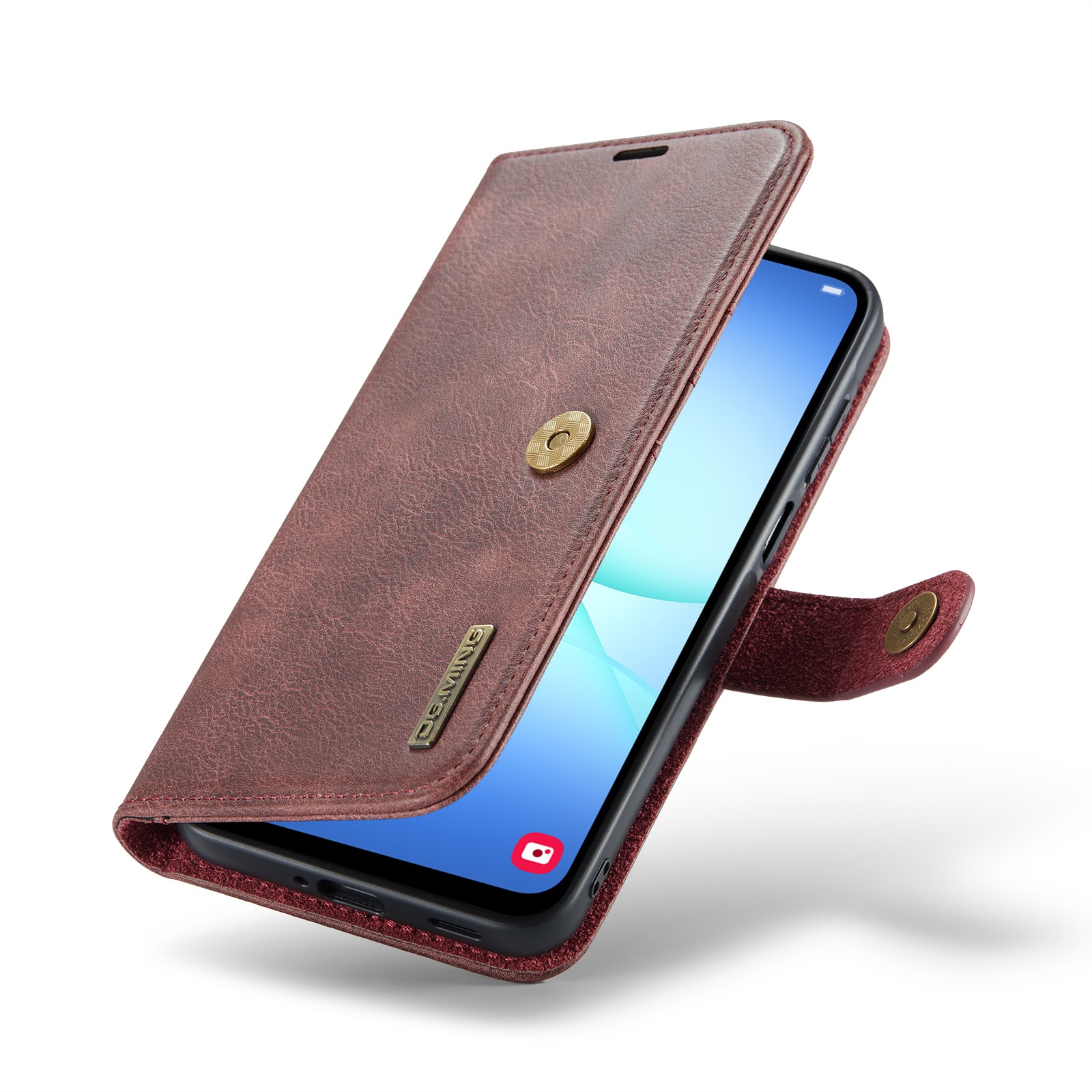 Samsung Galaxy A17 Pungetui med aftageligt cover, Red