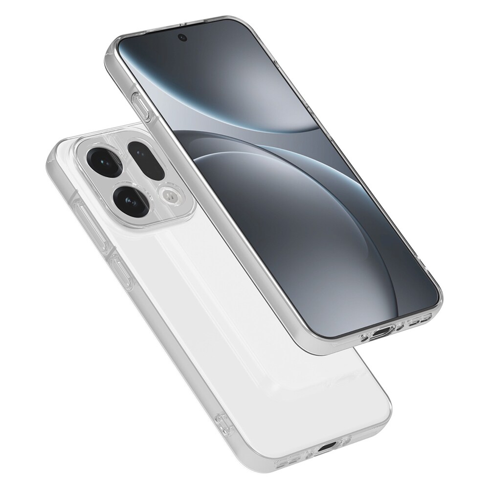 Oppo Find X9 Tyndt TPU-cover, Gennemsigtig