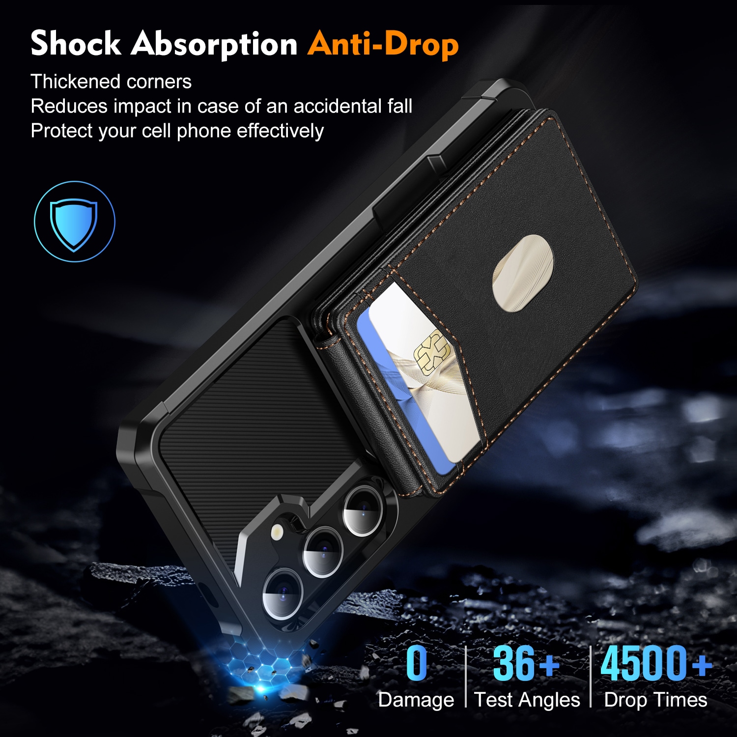 Samsung Galaxy S24 Magnetisk mobilcover med aftagelig pung, Sort