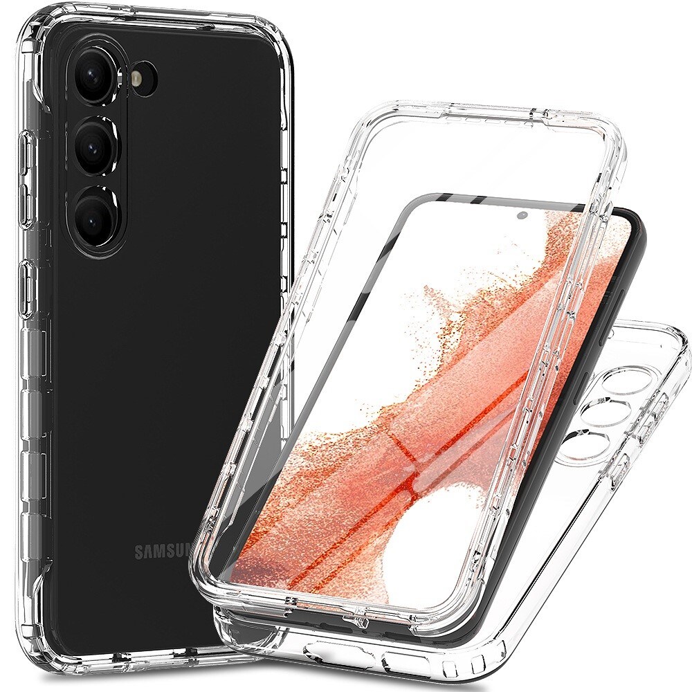 Samsung Galaxy S23 Mobilcover Full Protection, Gennemsigtig
