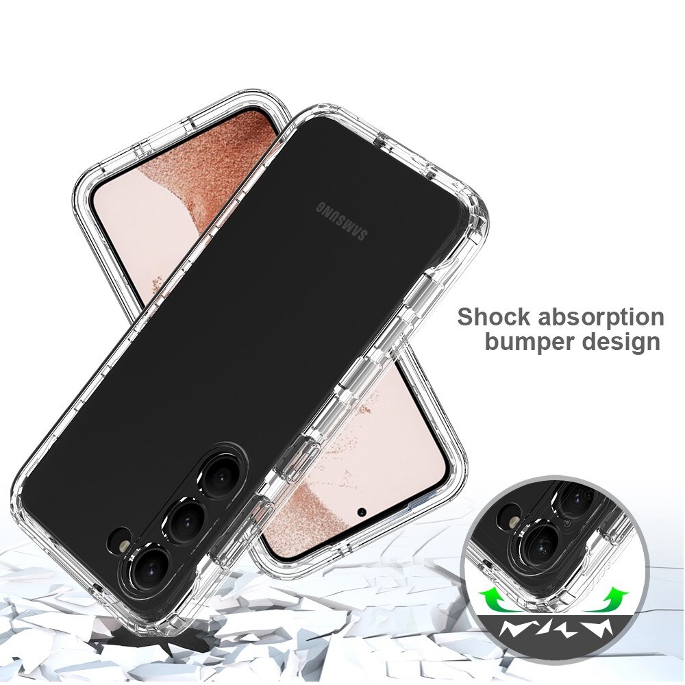 Samsung Galaxy S23 Mobilcover Full Protection, Gennemsigtig