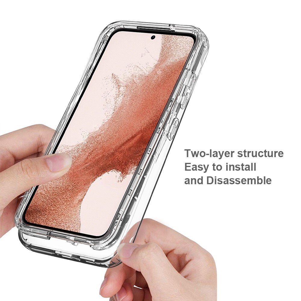 Samsung Galaxy S23 Mobilcover Full Protection, Gennemsigtig