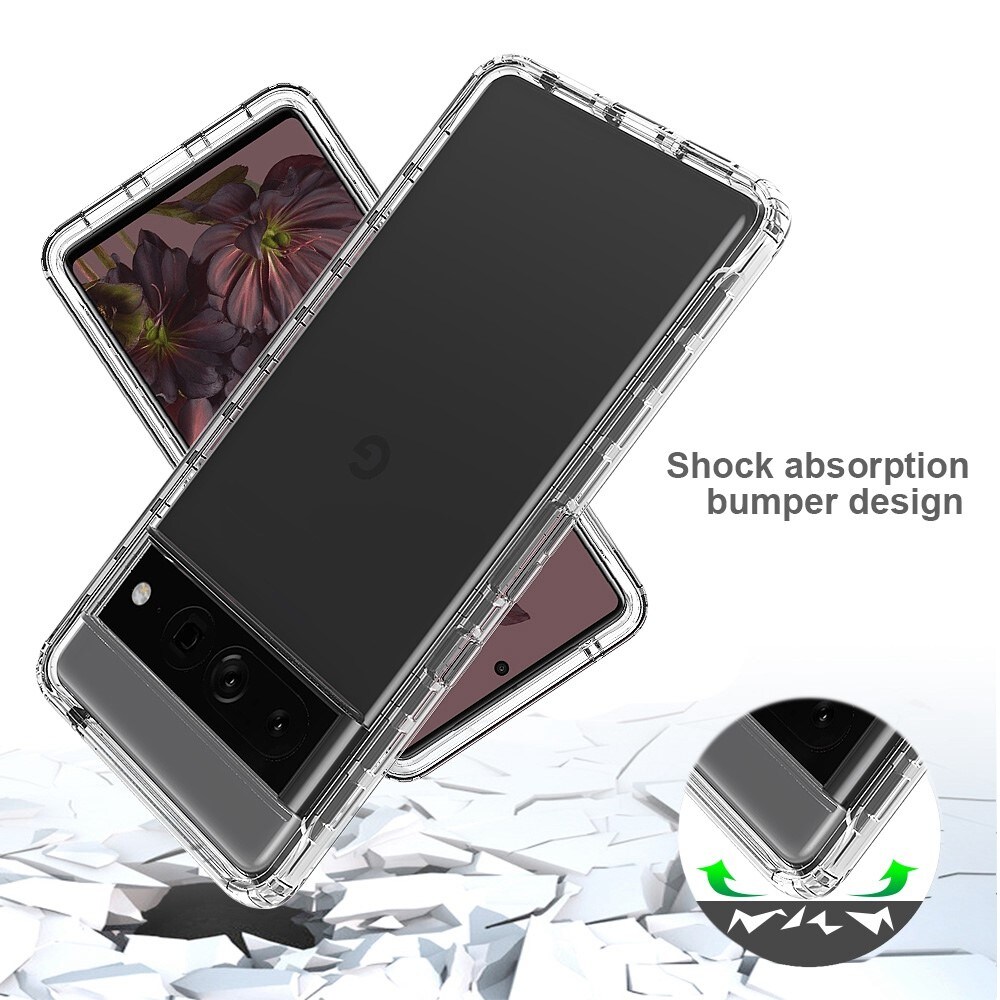 Google Pixel 7 Pro Mobilcover Full Protection, Gennemsigtig