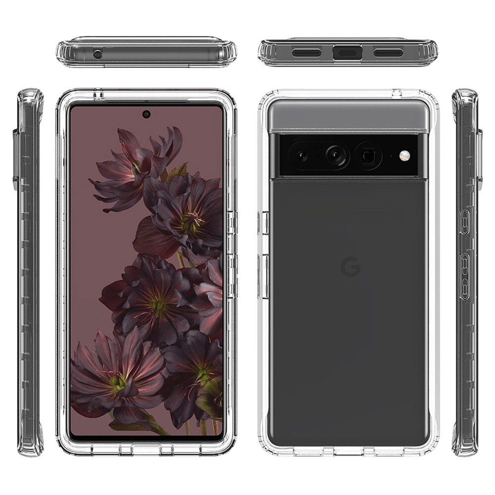 Google Pixel 7 Pro Mobilcover Full Protection, Gennemsigtig