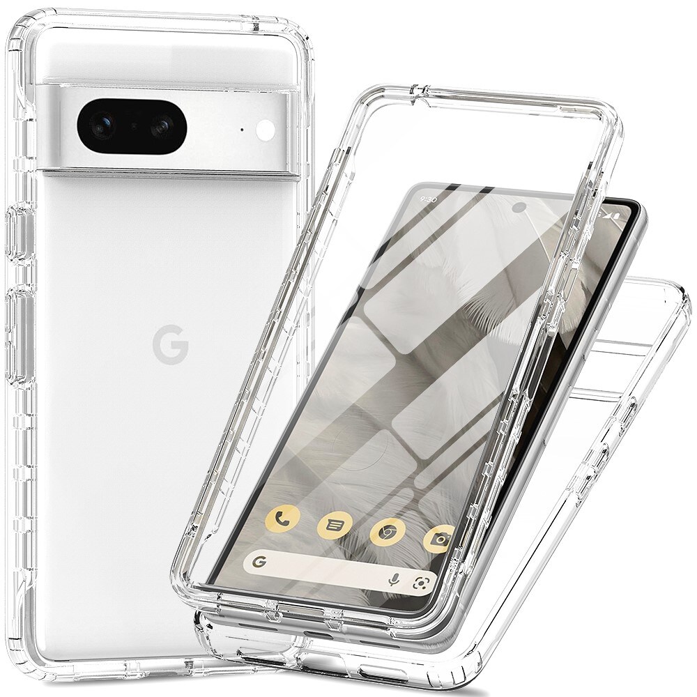 Google Pixel 7 Mobilcover Full Protection, Gennemsigtig