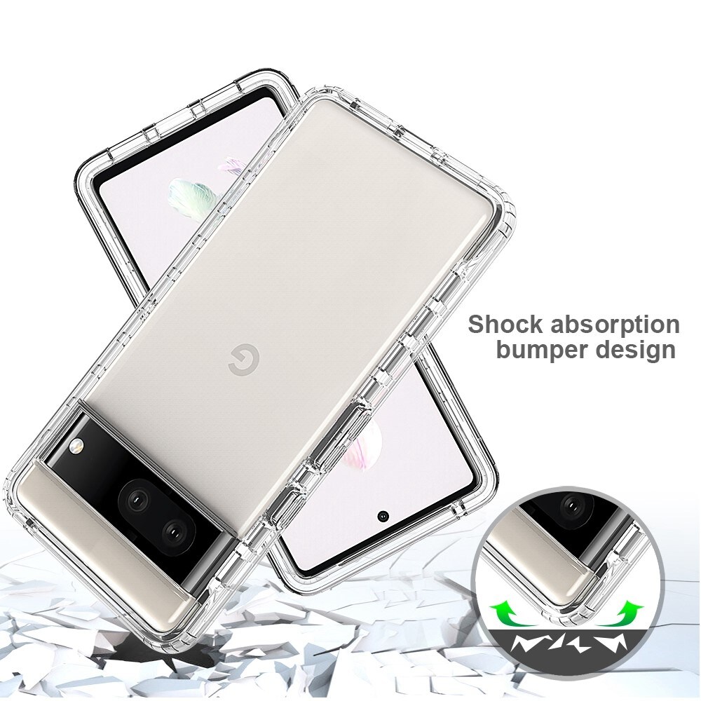 Google Pixel 7 Mobilcover Full Protection, Gennemsigtig