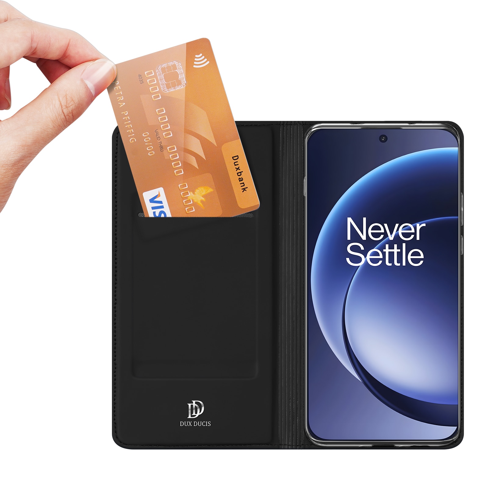  OnePlus 15 Slankt mobiletui, Sort