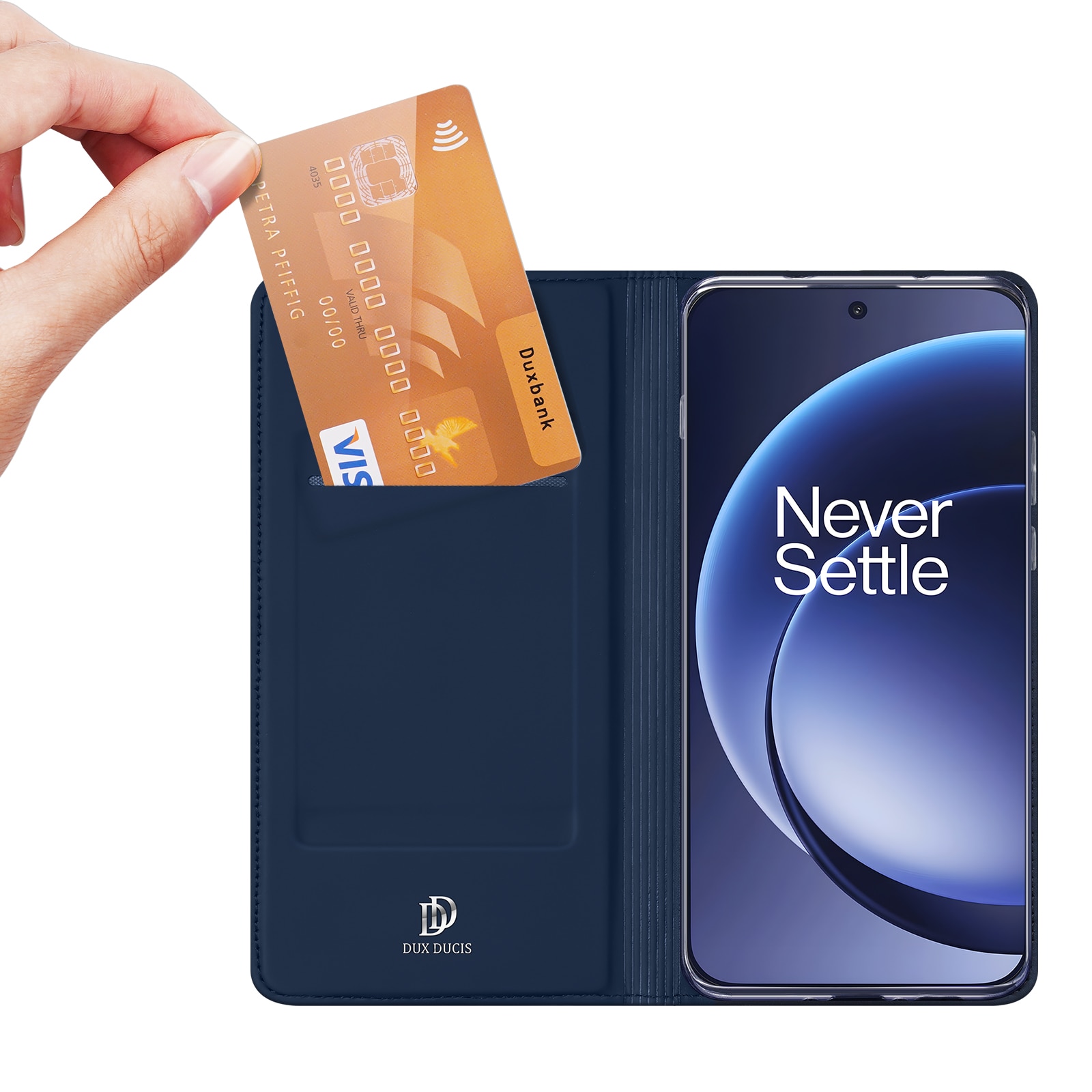  OnePlus 15 Slankt mobiletui, Mørkeblå