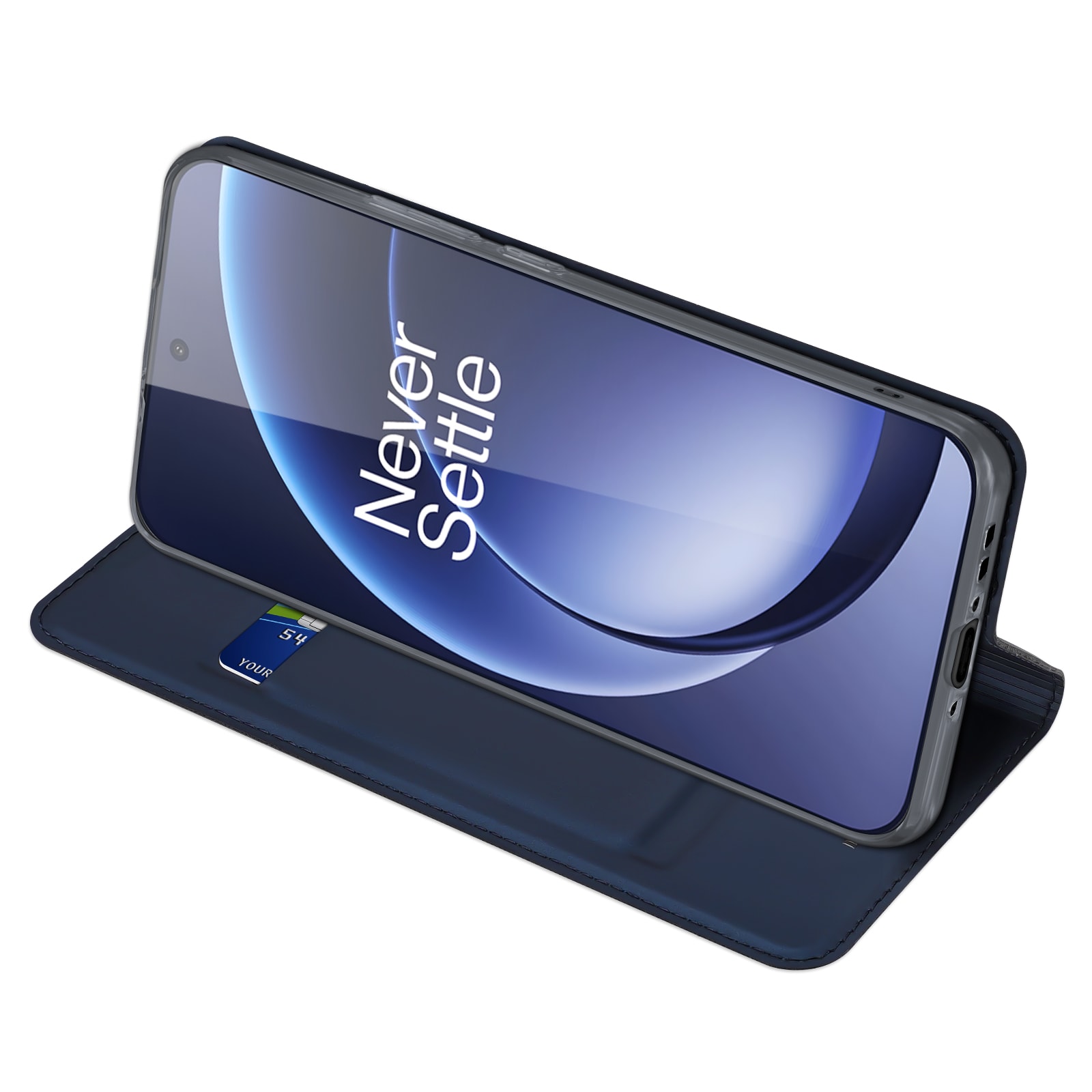  OnePlus 15 Slankt mobiletui, Mørkeblå