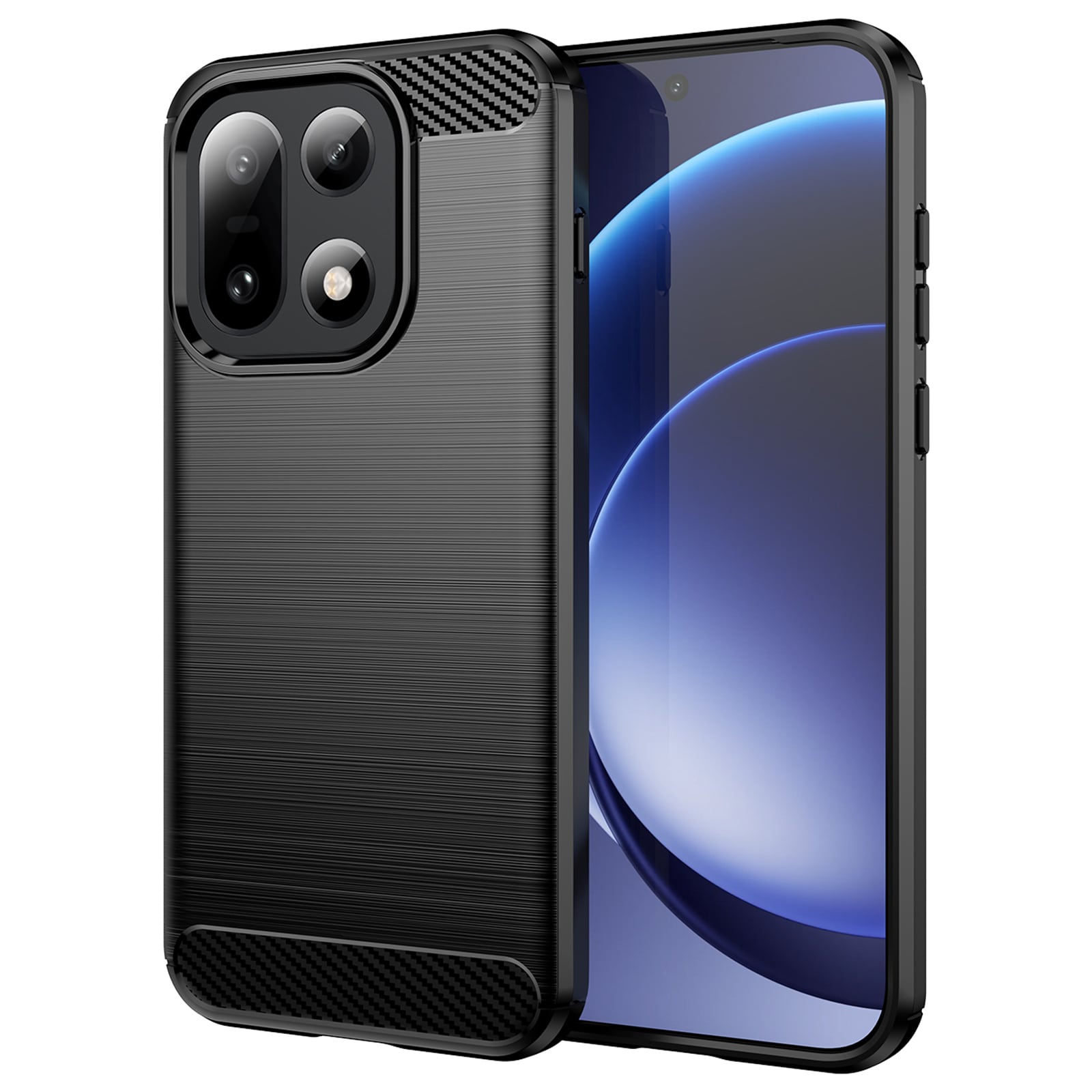  OnePlus 15 TPU-cover Brushed, Sort