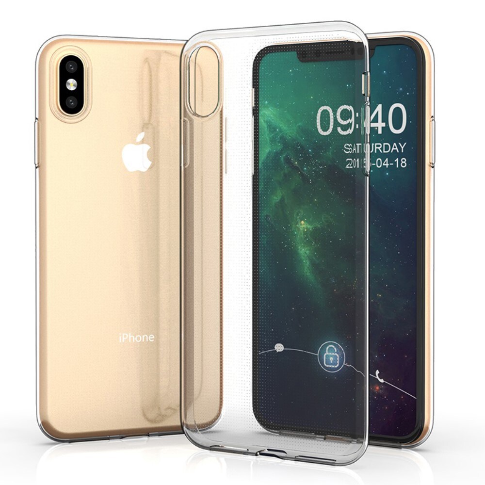 iPhone X/XS Tyndt TPU-cover, Gennemsigtig