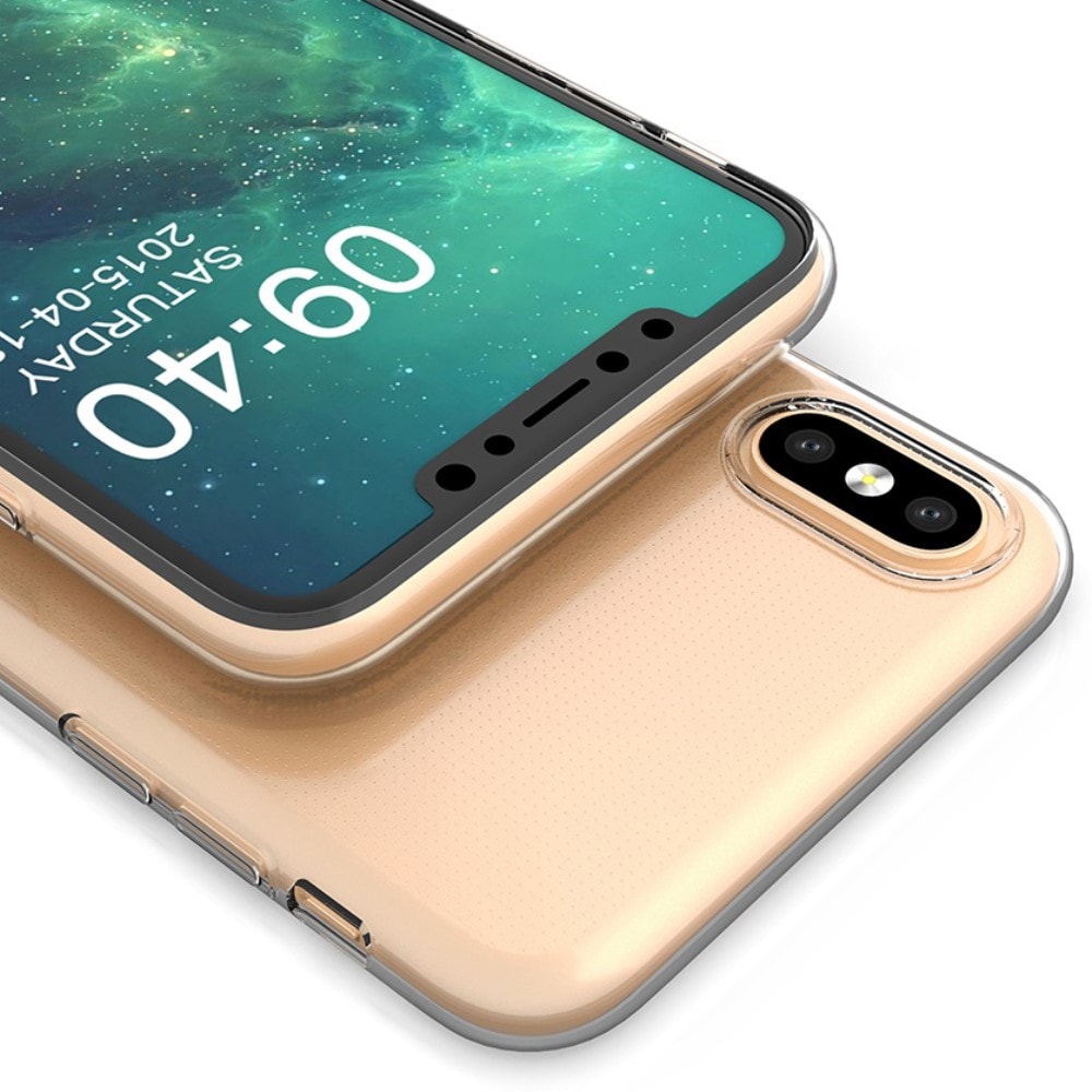 iPhone X/XS Tyndt TPU-cover, Gennemsigtig