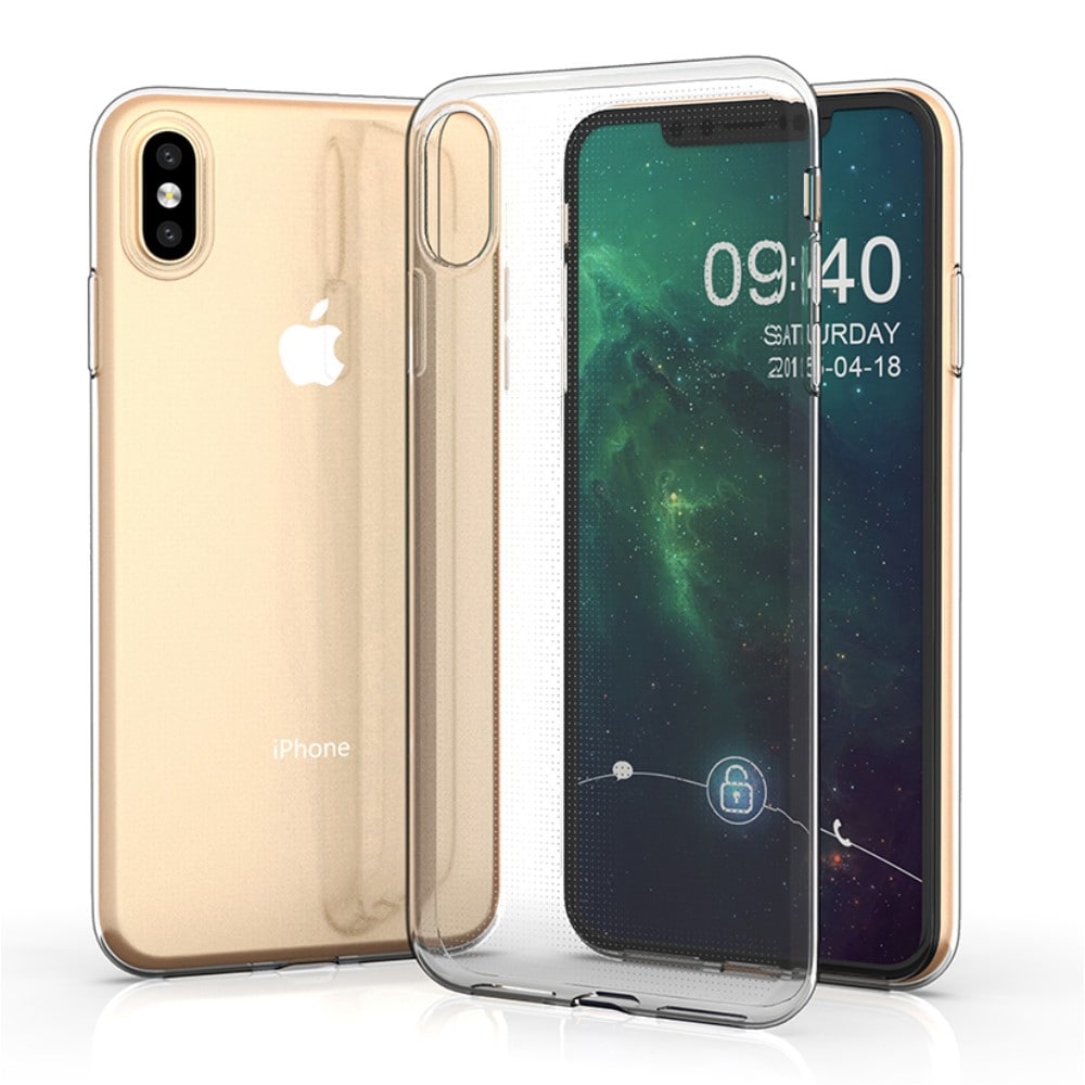iPhone Xs Max Tyndt TPU-cover, Gennemsigtig