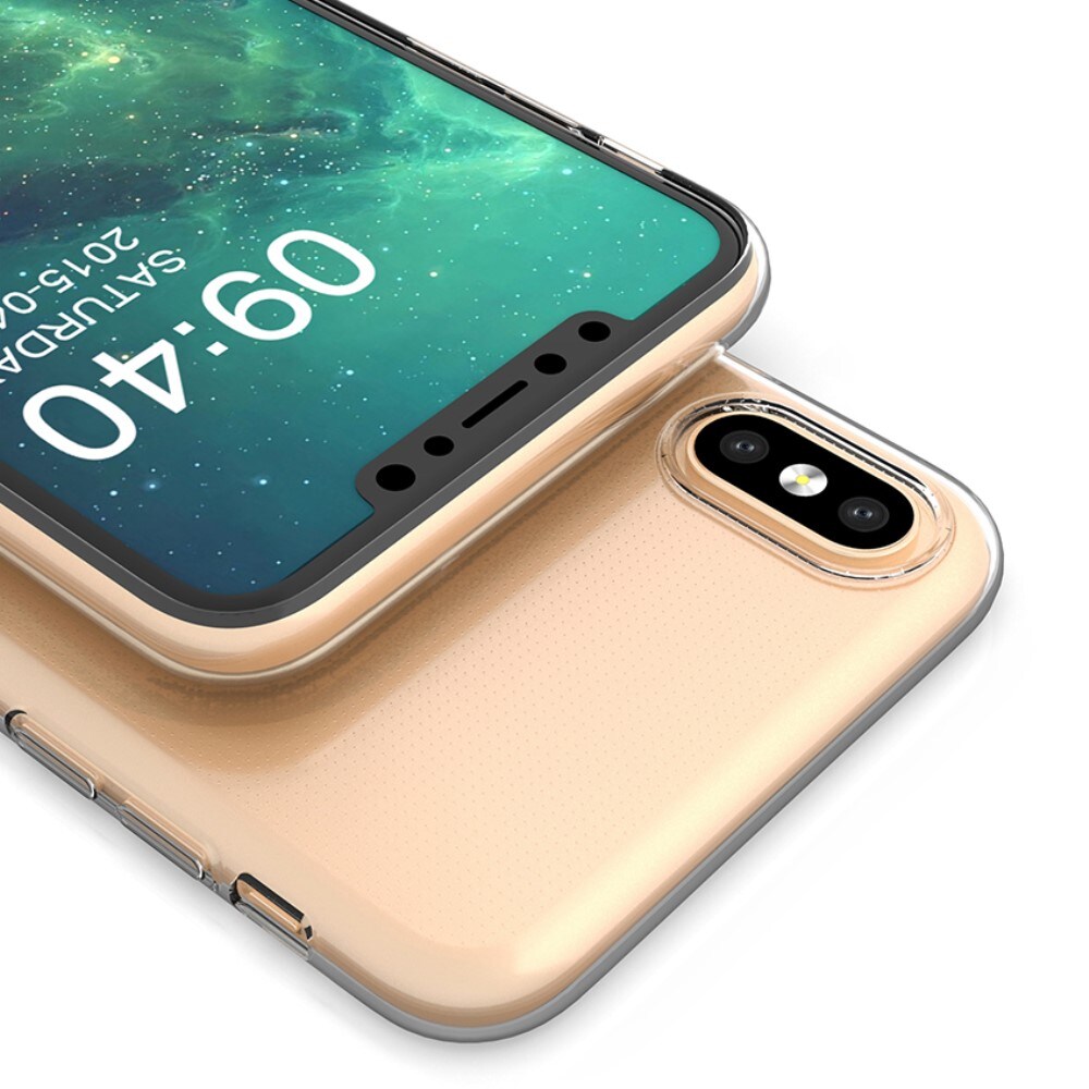 iPhone Xs Max Tyndt TPU-cover, Gennemsigtig