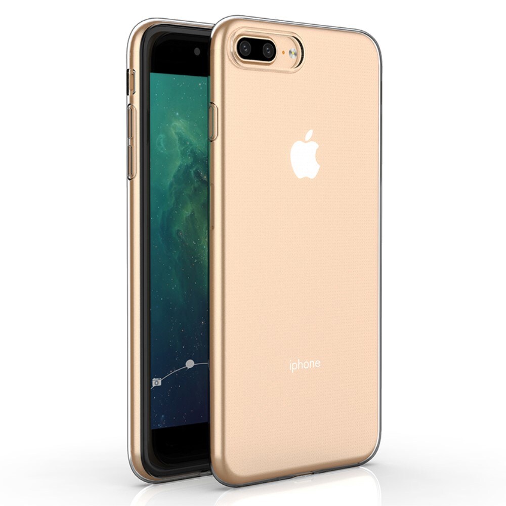 iPhone 7 Plus/iPhone 8 Plus Tyndt TPU-cover, Gennemsigtig