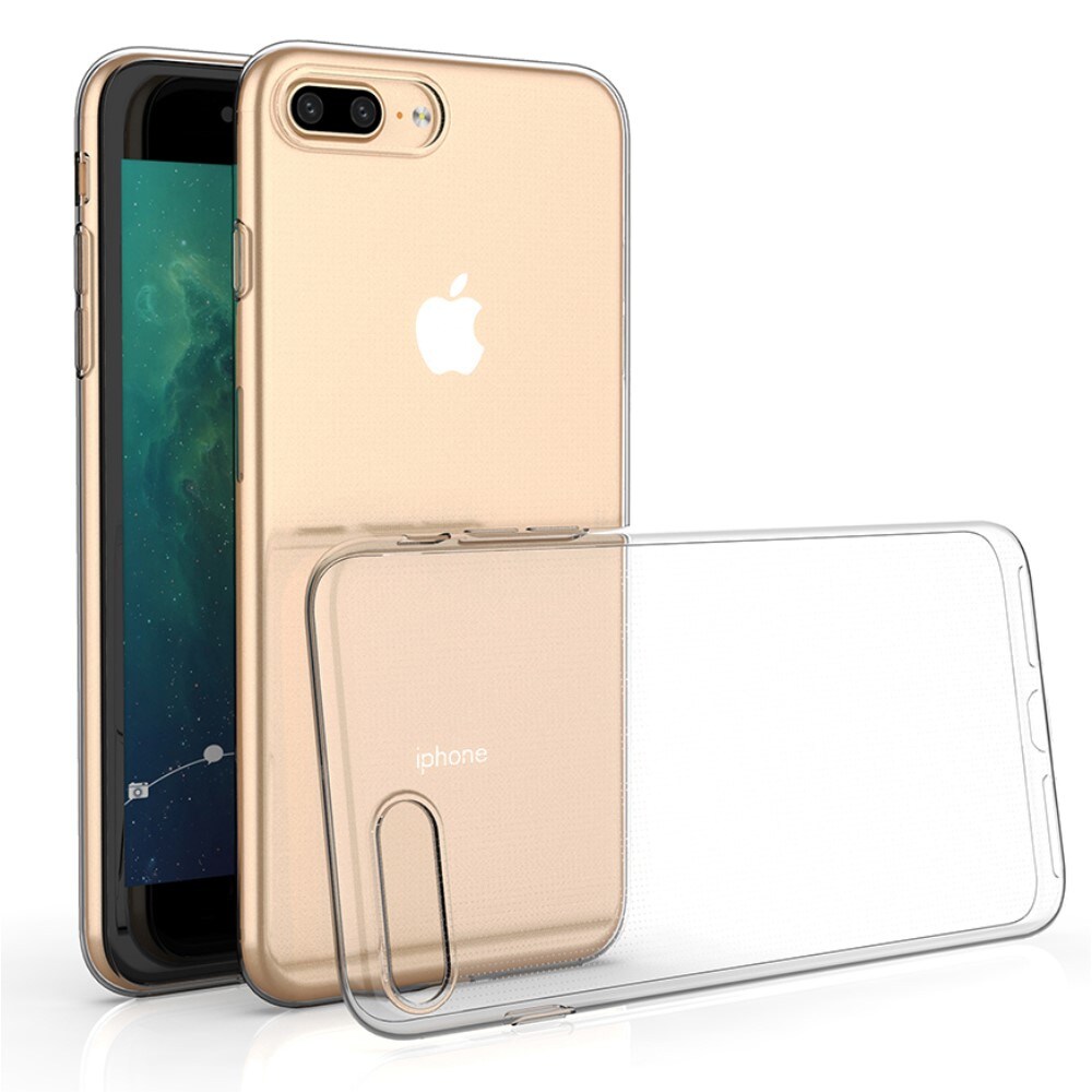 iPhone 7 Plus/iPhone 8 Plus Tyndt TPU-cover, Gennemsigtig