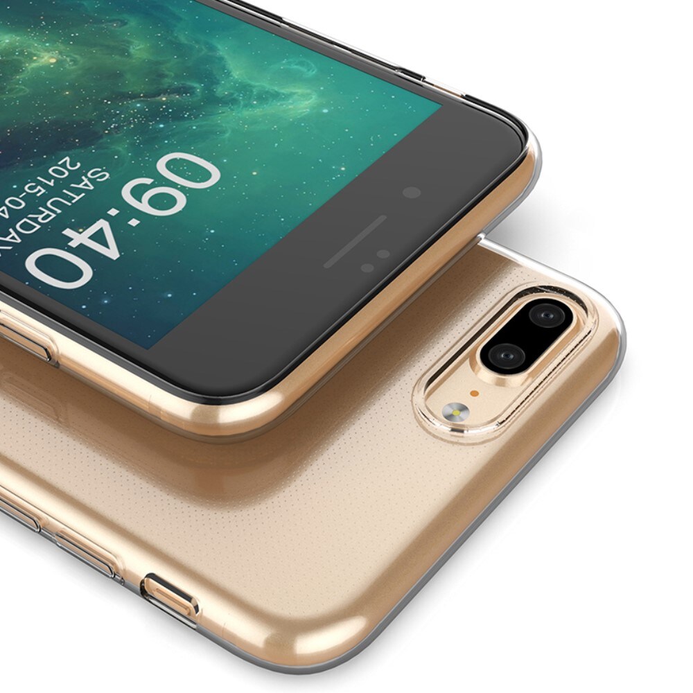 iPhone 7 Plus/iPhone 8 Plus Tyndt TPU-cover, Gennemsigtig
