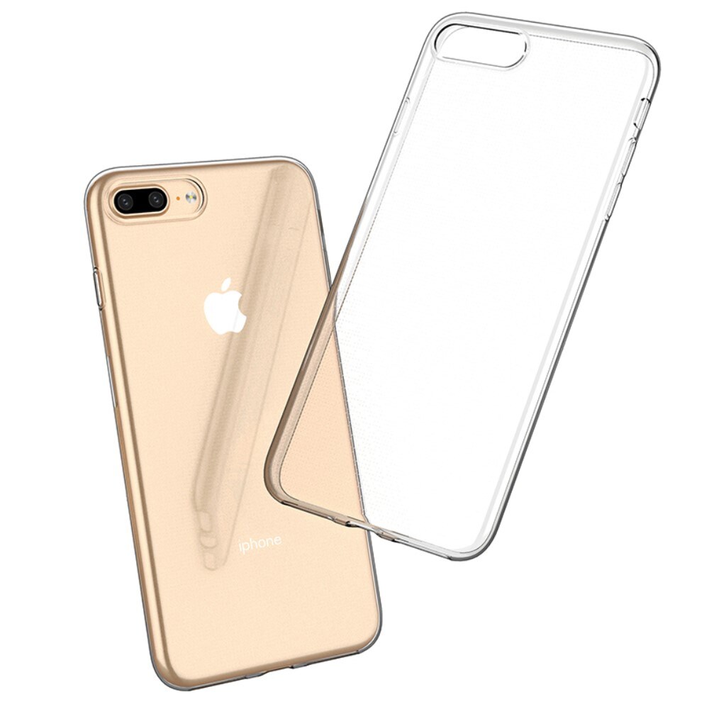 iPhone 7 Plus/iPhone 8 Plus Tyndt TPU-cover, Gennemsigtig