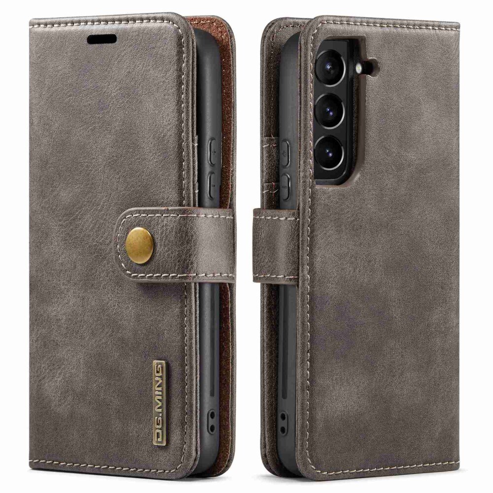 Samsung Galaxy S23 Pungetui med aftageligt cover, Brown