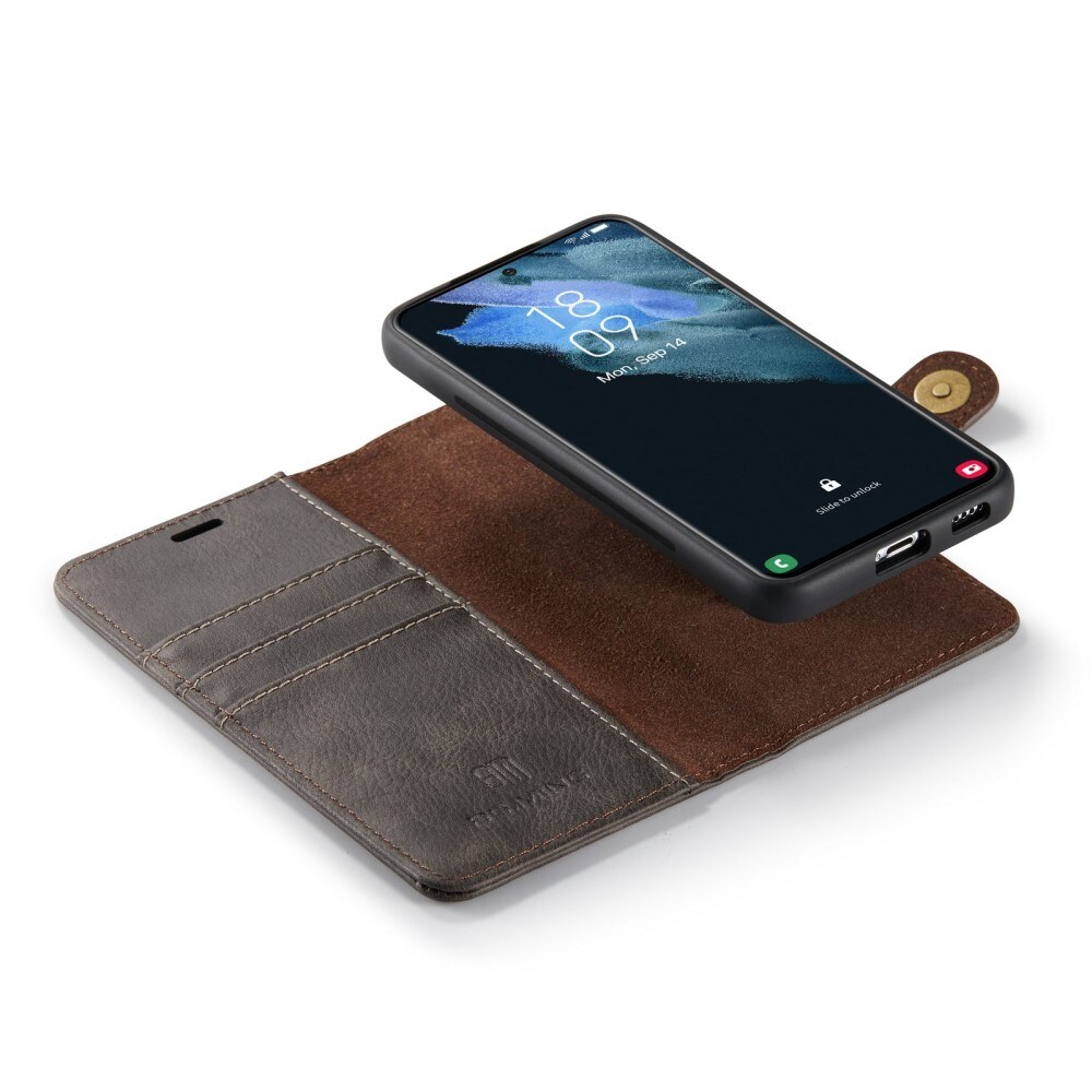 Samsung Galaxy S23 Pungetui med aftageligt cover, Brown