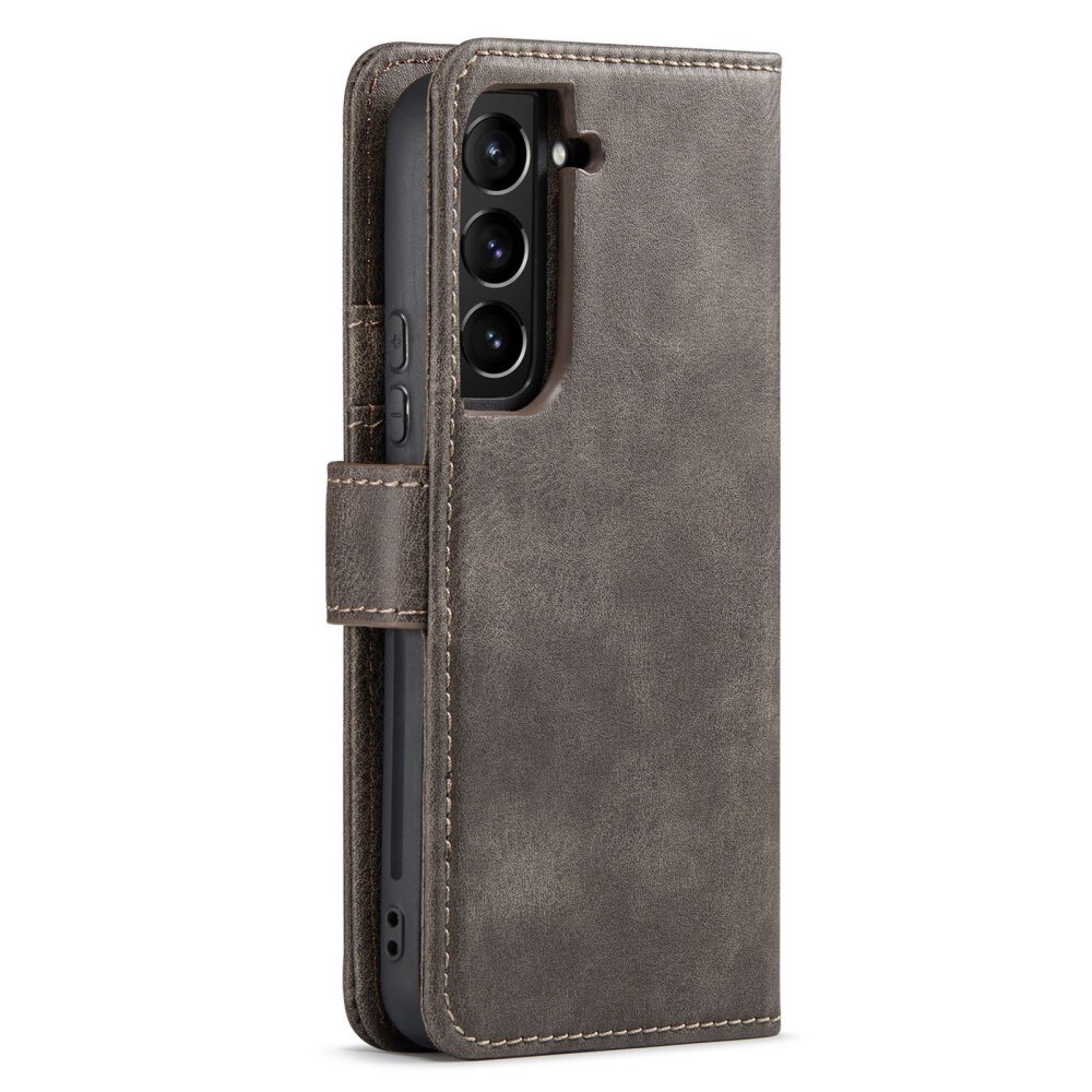 Samsung Galaxy S23 Pungetui med aftageligt cover, Brown