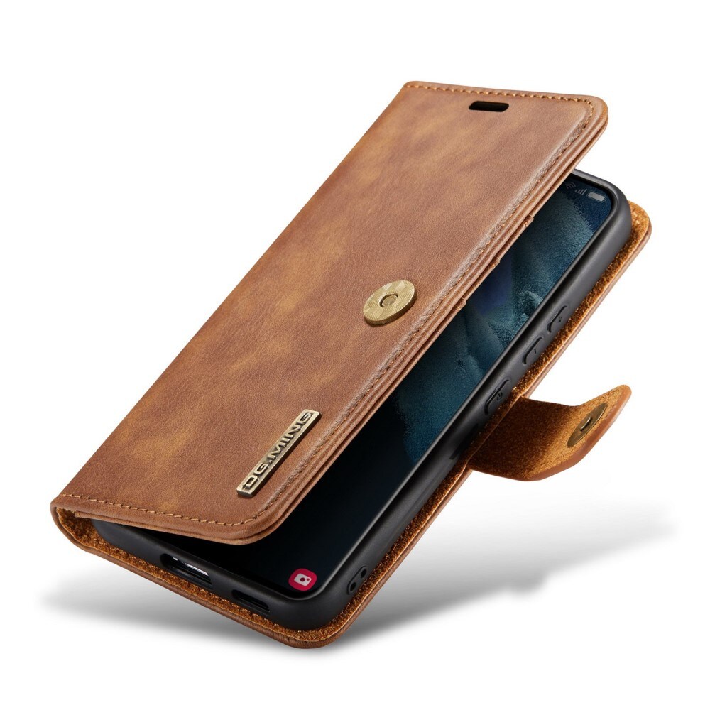Samsung Galaxy S23 Pungetui med aftageligt cover, Cognac