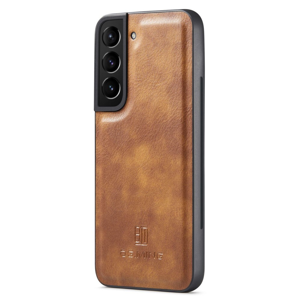 Samsung Galaxy S23 Pungetui med aftageligt cover, Cognac