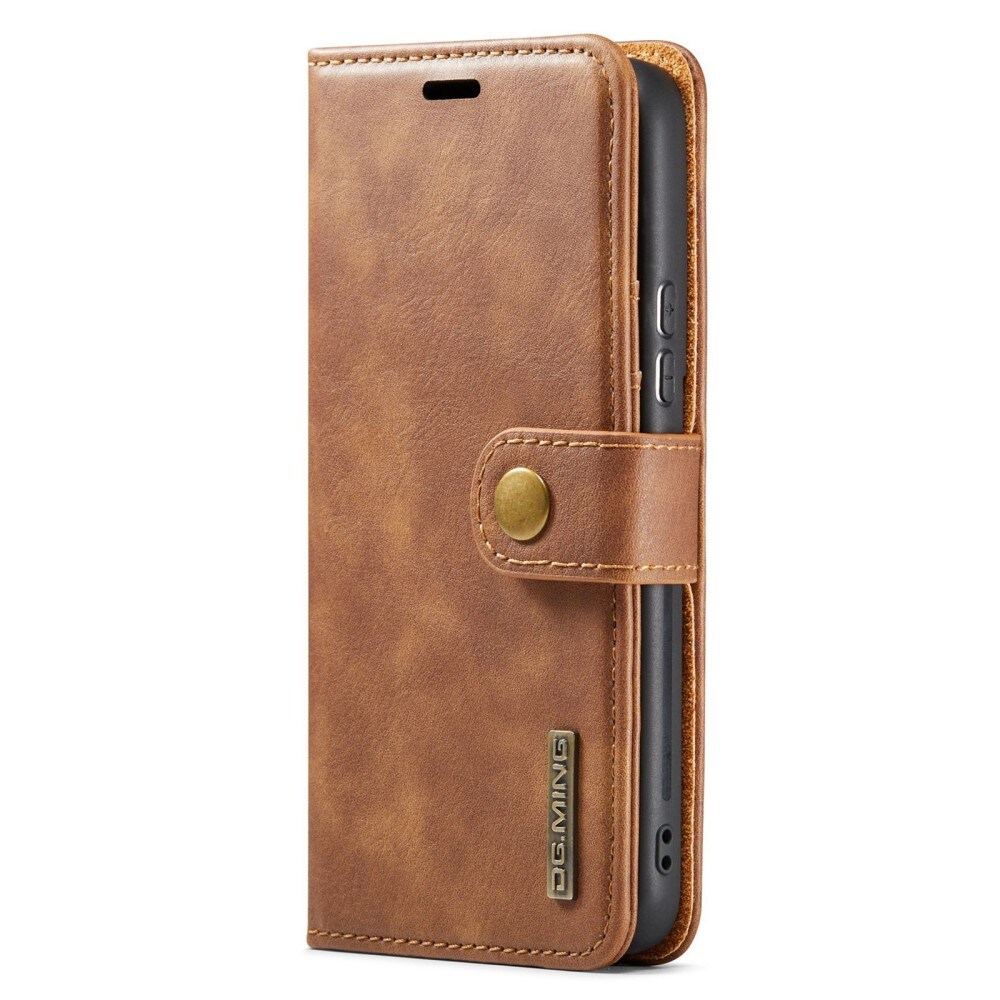 Samsung Galaxy S23 Pungetui med aftageligt cover, Cognac