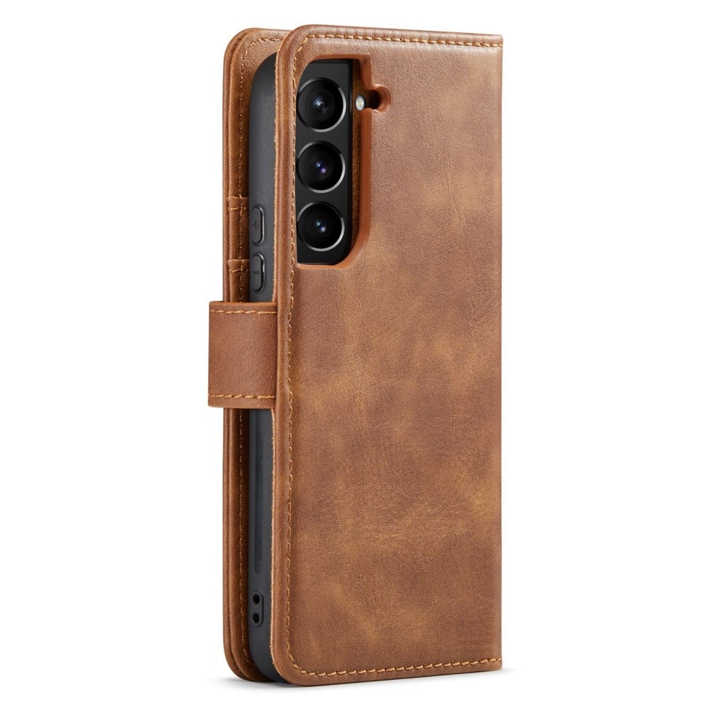 Samsung Galaxy S23 Pungetui med aftageligt cover, Cognac