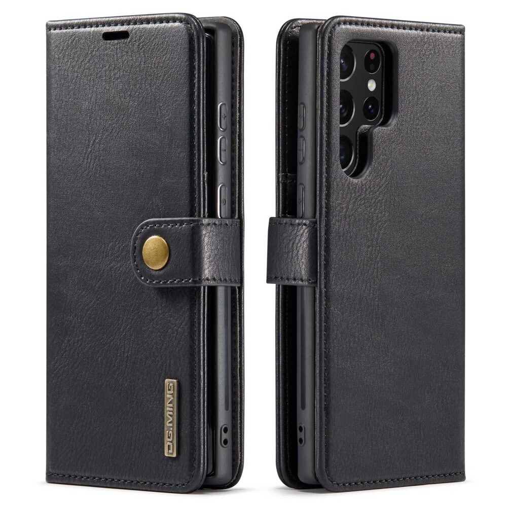 Samsung Galaxy S23 Ultra Pungetui med aftageligt cover, Black