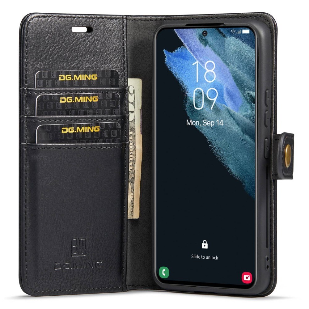 Samsung Galaxy S23 Plus Pungetui med aftageligt cover, Black