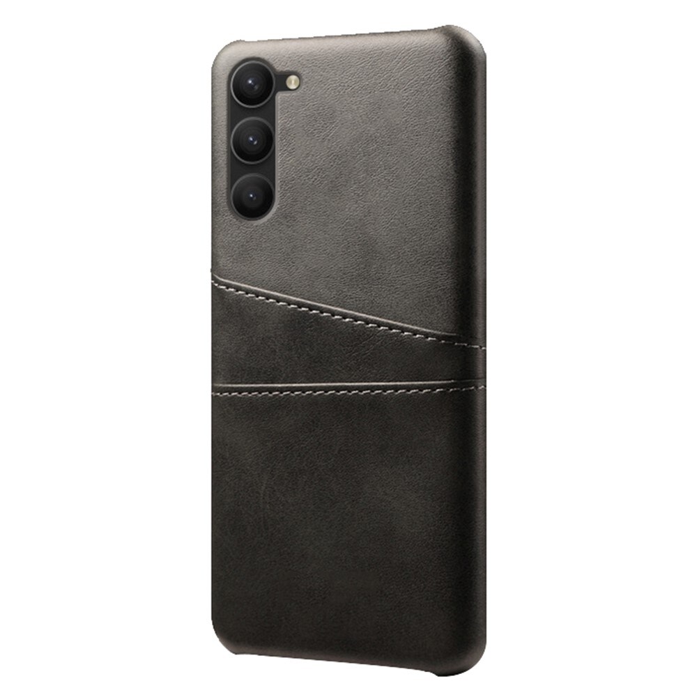 Samsung Galaxy S23 Smart cover med 2 kortholdere, Sort