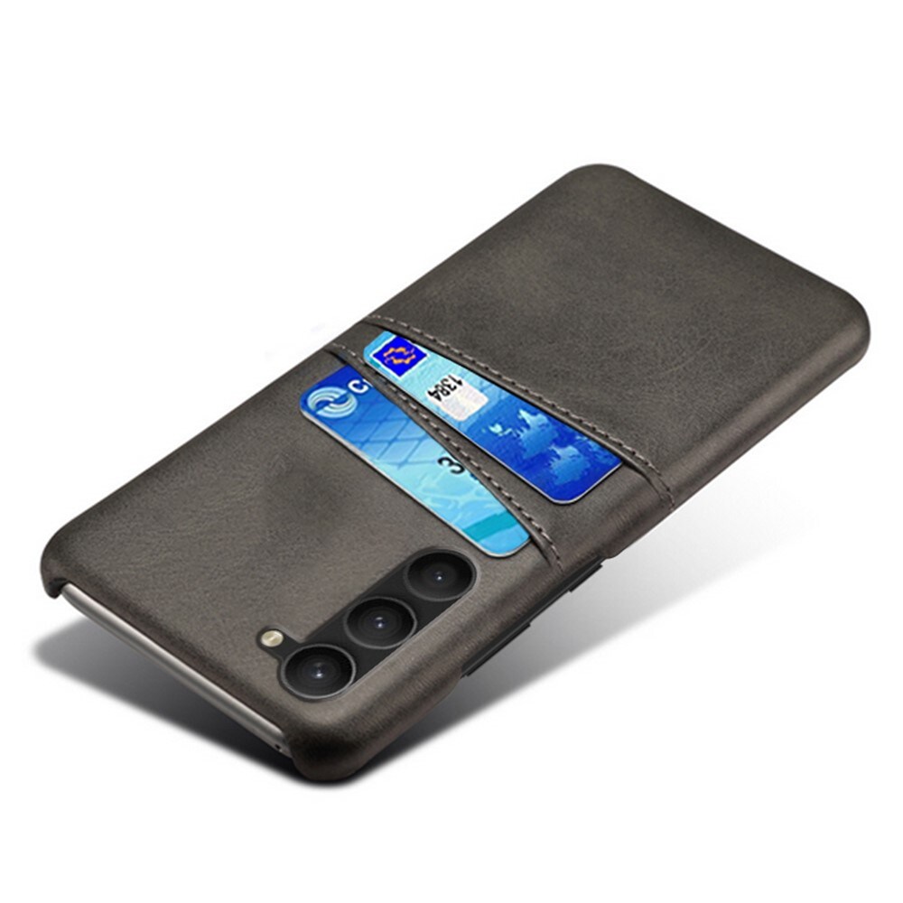 Samsung Galaxy S23 Smart cover med 2 kortholdere, Sort